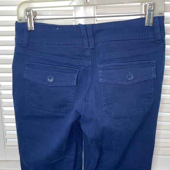 Justice blue flare navy pants uniform pockets - Picture 3 of 3